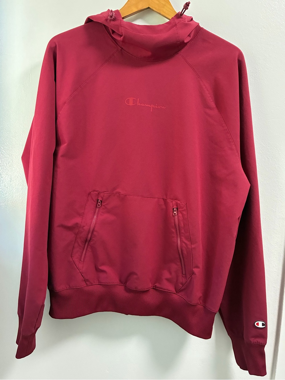 Champion Maroon Crewneck Pullover Hoodie